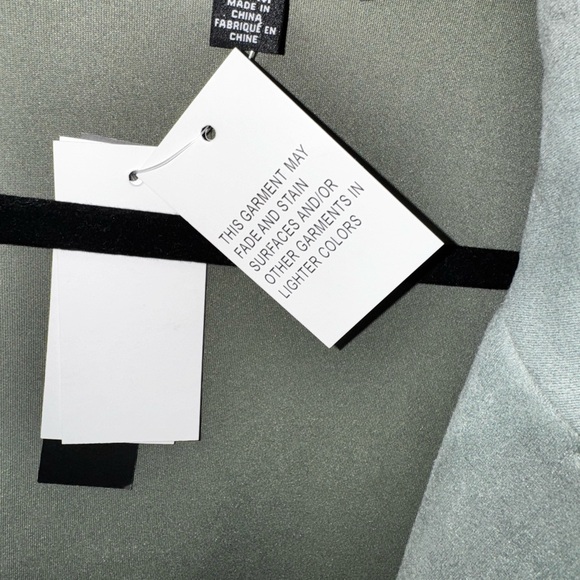 Women’s Premise Sage Green Suede Like Trench Coat - Picture 7 of 7